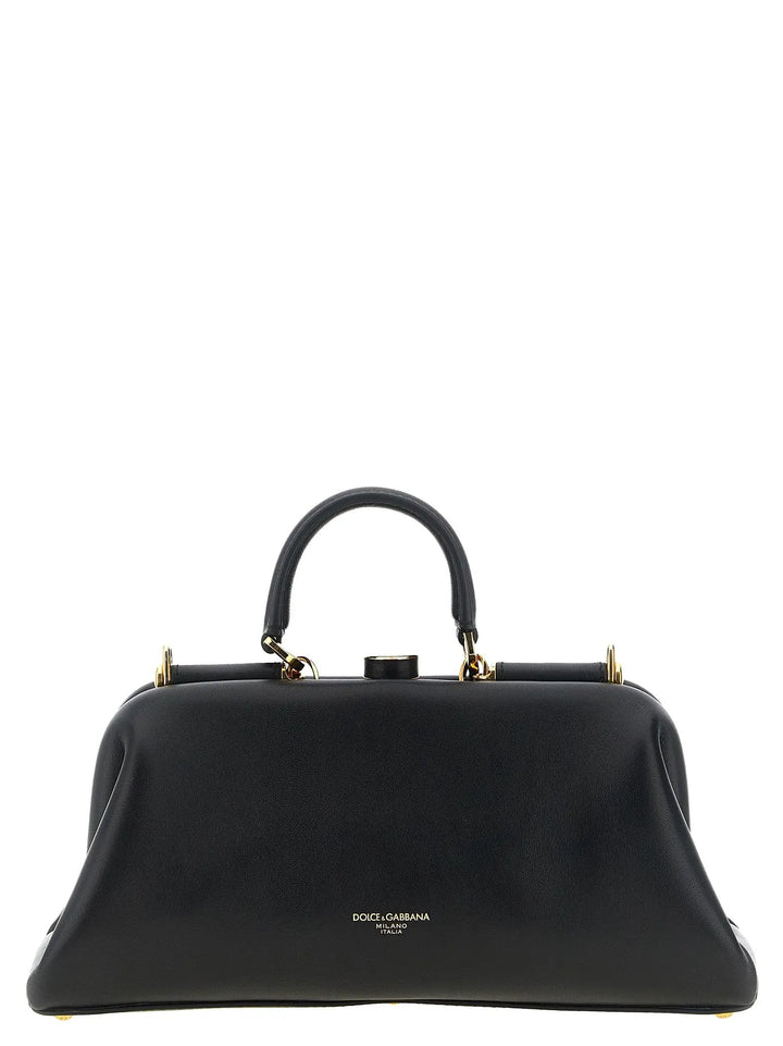 Dolce &amp; Gabbana Sample Sale | Dolce &amp; Gabbana Black Lamb Leather Handbag - | Designer outlet