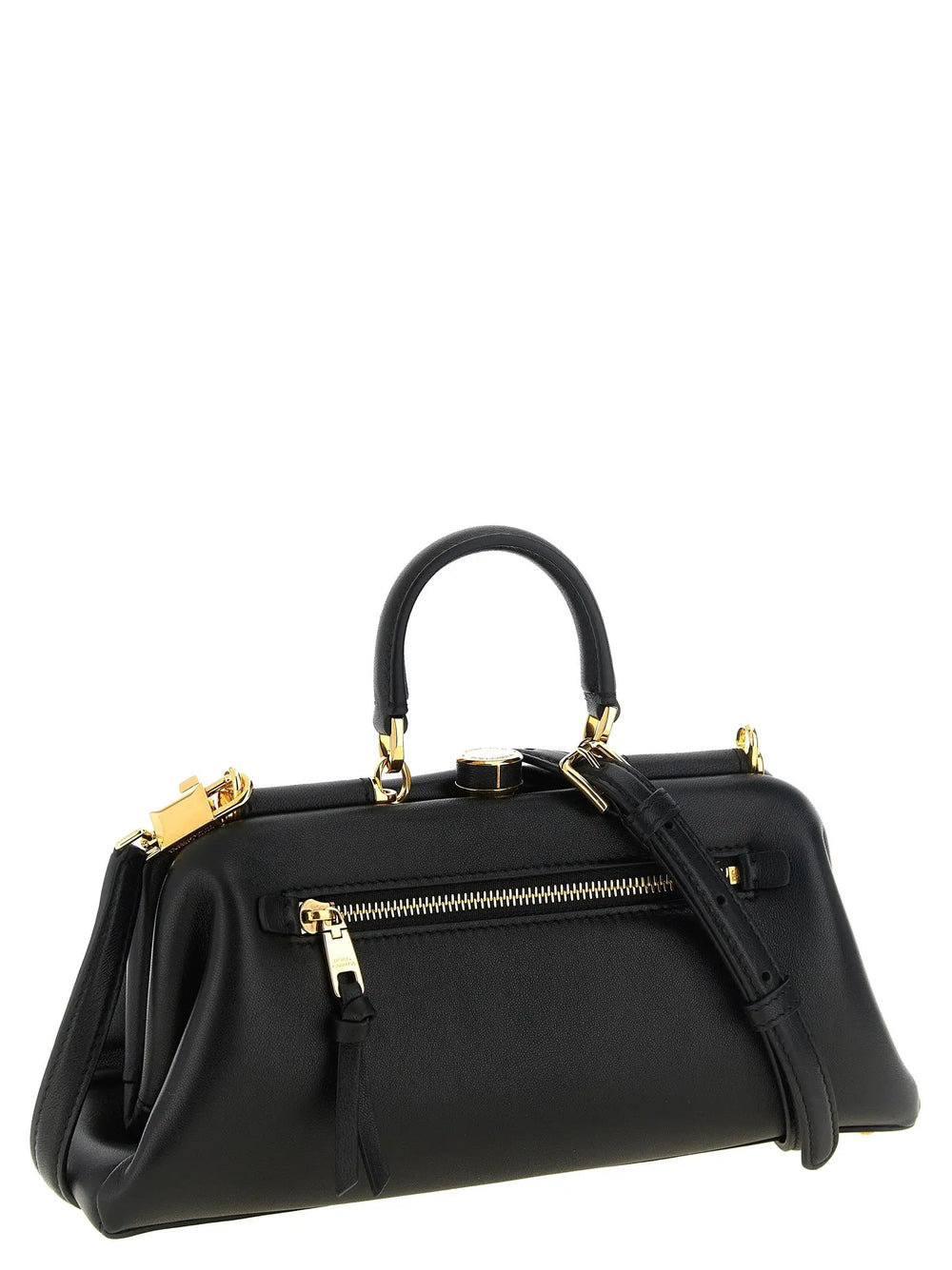 Dolce & Gabbana Sample Sale | Dolce & Gabbana Black Lamb Leather Handbag - | Designer outlet