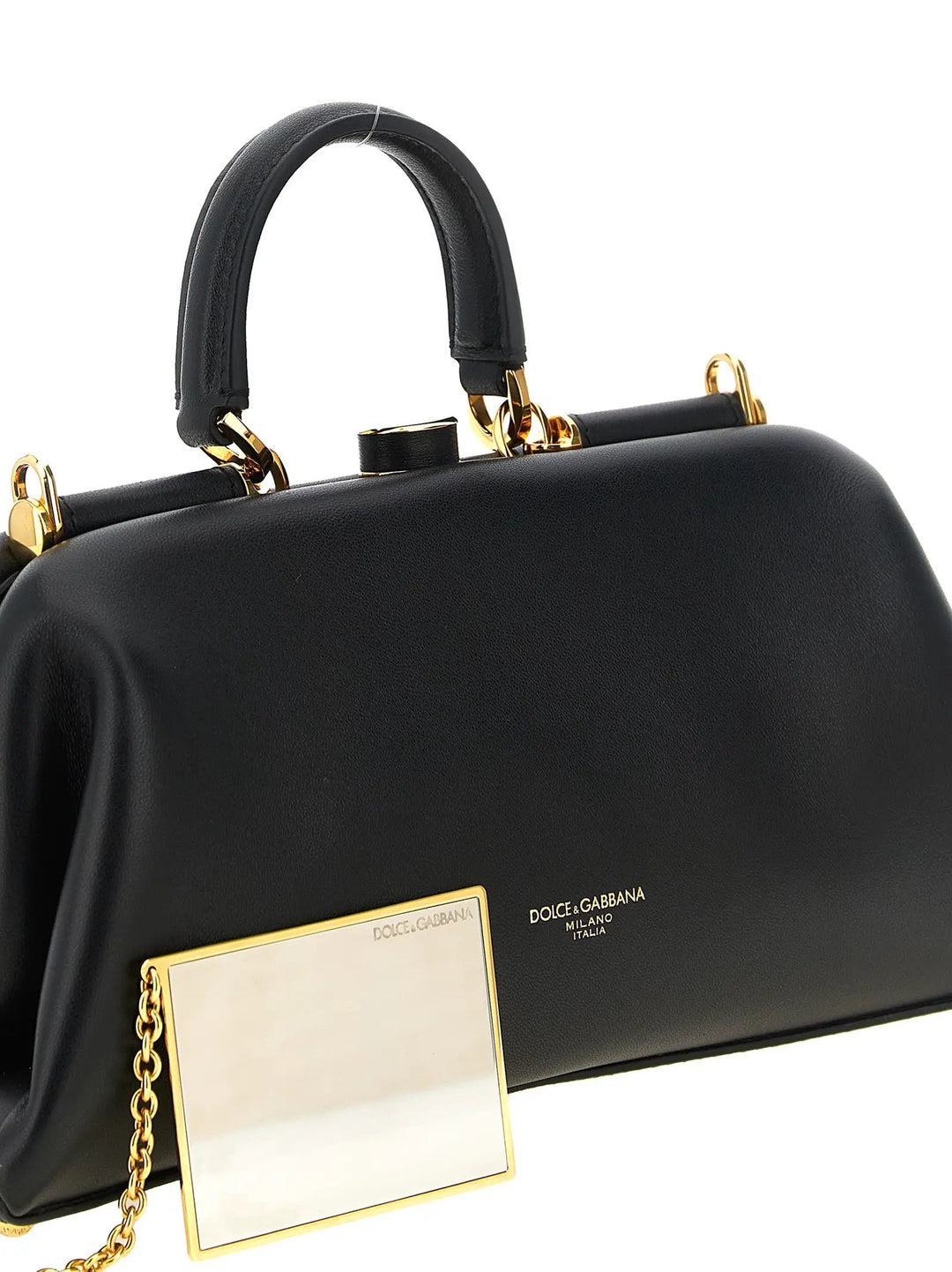 Dolce &amp; Gabbana Sample Sale | Dolce &amp; Gabbana Black Lamb Leather Handbag - | Designer outlet