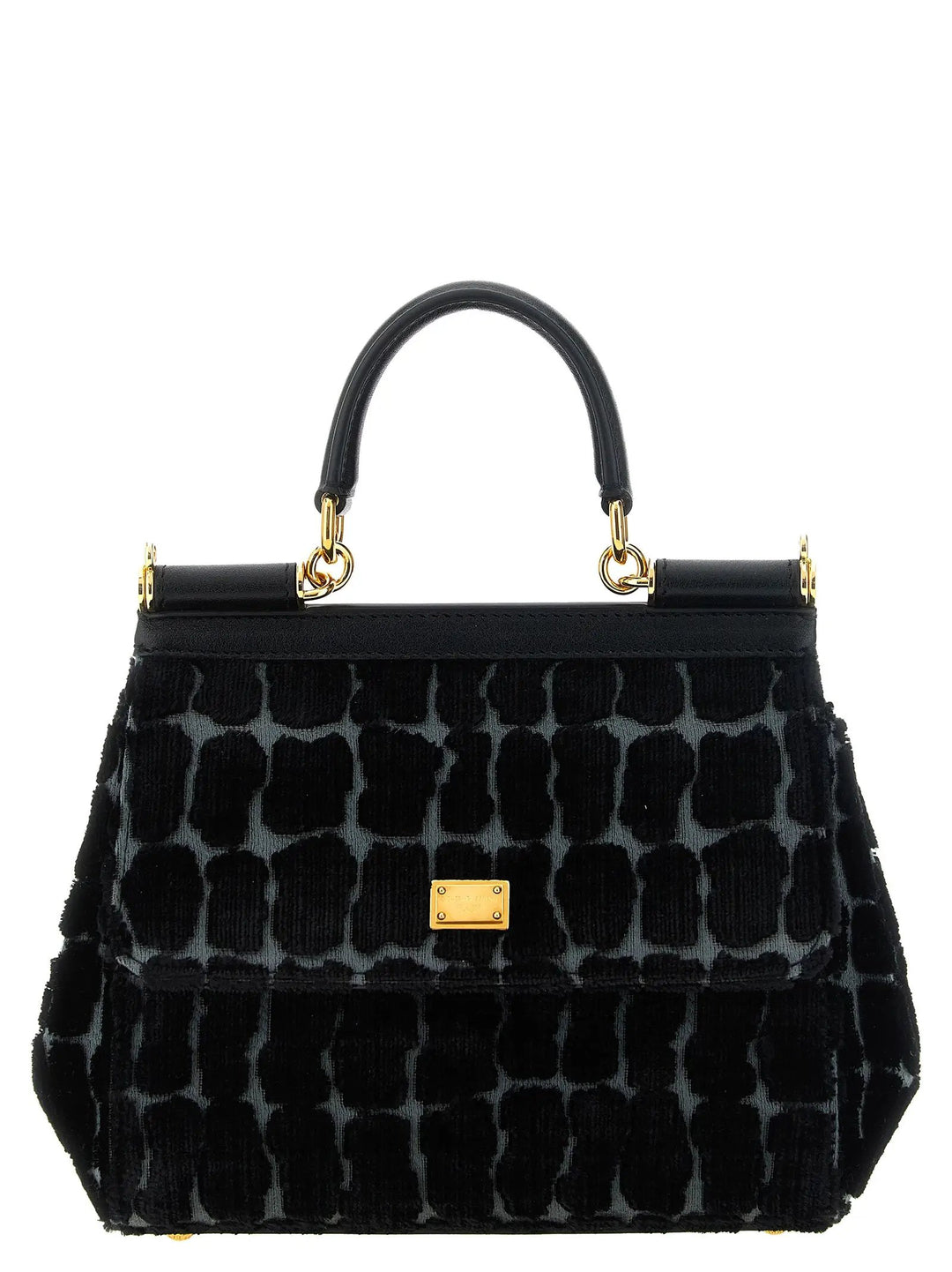 Dolce & Gabbana Sample Sale | Dolce & Gabbana Black Cotton Handbag - | Designer outlet