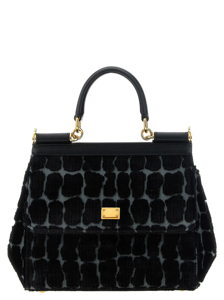 Dolce &amp; Gabbana Sample Sale | Dolce &amp; Gabbana Black Cotton Handbag - | Designer outlet