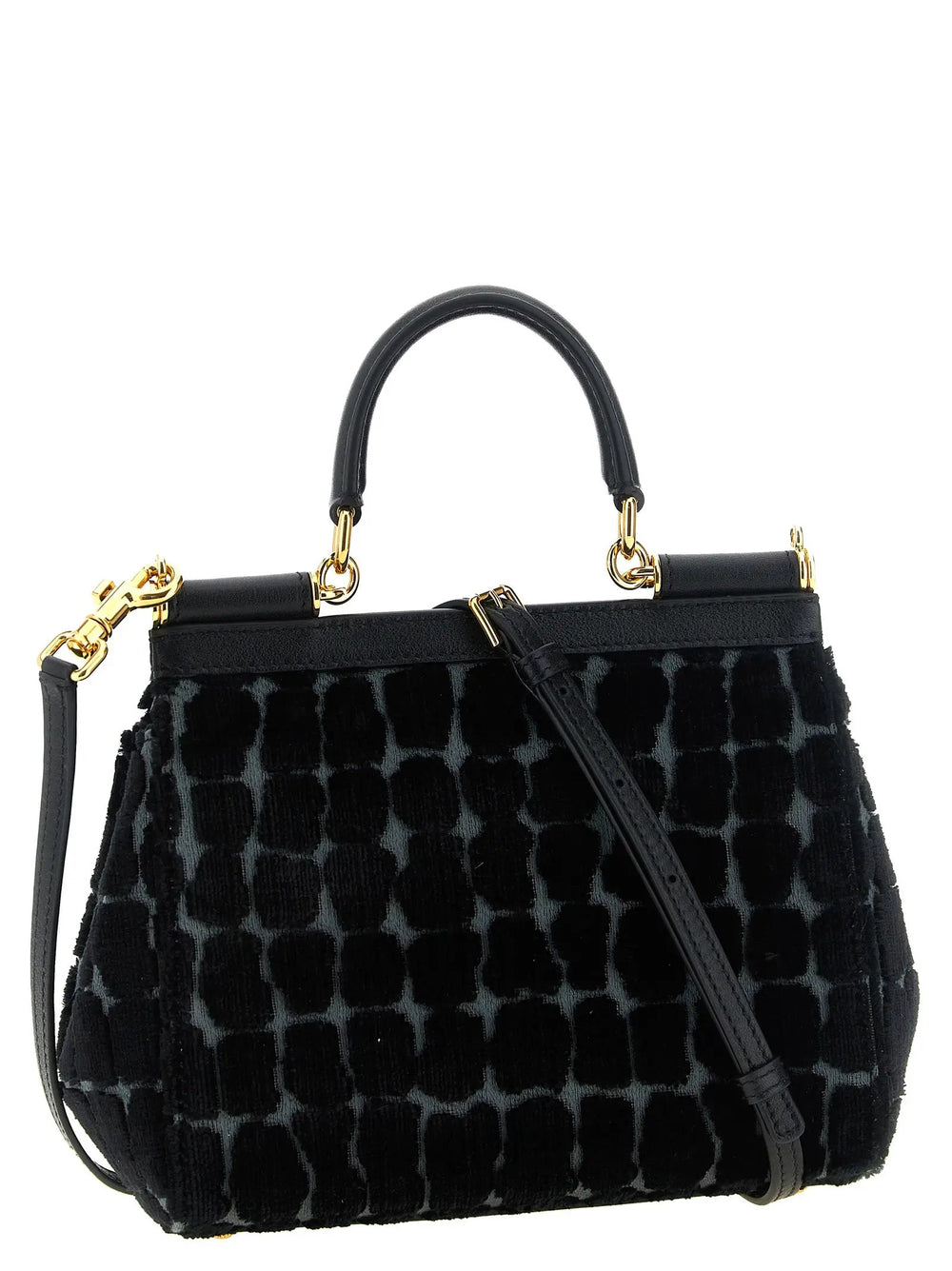 Dolce & Gabbana Sample Sale | Dolce & Gabbana Black Cotton Handbag - | Designer outlet