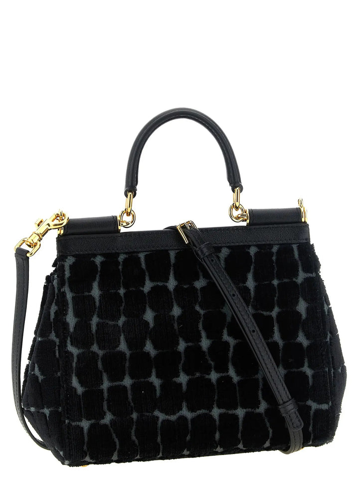 Dolce &amp; Gabbana Sample Sale | Dolce &amp; Gabbana Black Cotton Handbag - | Designer outlet