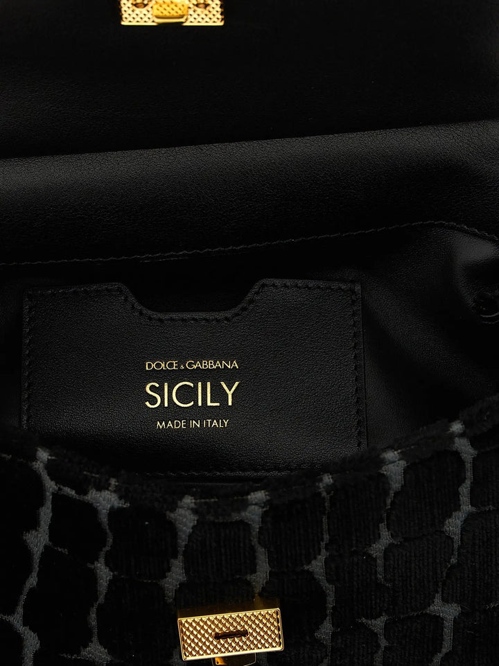 Dolce &amp; Gabbana Sample Sale | Dolce &amp; Gabbana Black Cotton Handbag - | Designer outlet
