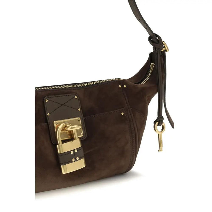 Chloé Sample Sale | Chloé Brown Calf Leather Bos Taurus Shoulder Bag - | Designer outlet
