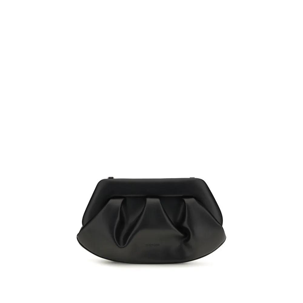 THEMOIRè Sample Sale | THEMOIRè Black Recycled Leather Shoulder Bag - | Designer outlet