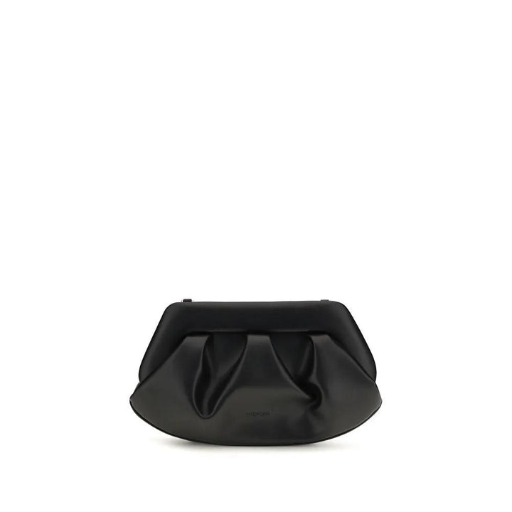THEMOIRè Sample Sale | THEMOIRè Black Recycled Leather Shoulder Bag - | Designer outlet