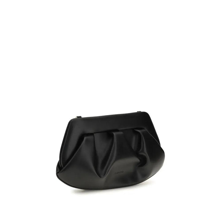 THEMOIRè Sample Sale | THEMOIRè Black Recycled Leather Shoulder Bag - | Designer outlet