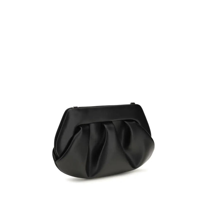 THEMOIRè Sample Sale | THEMOIRè Black Recycled Leather Shoulder Bag - | Designer outlet