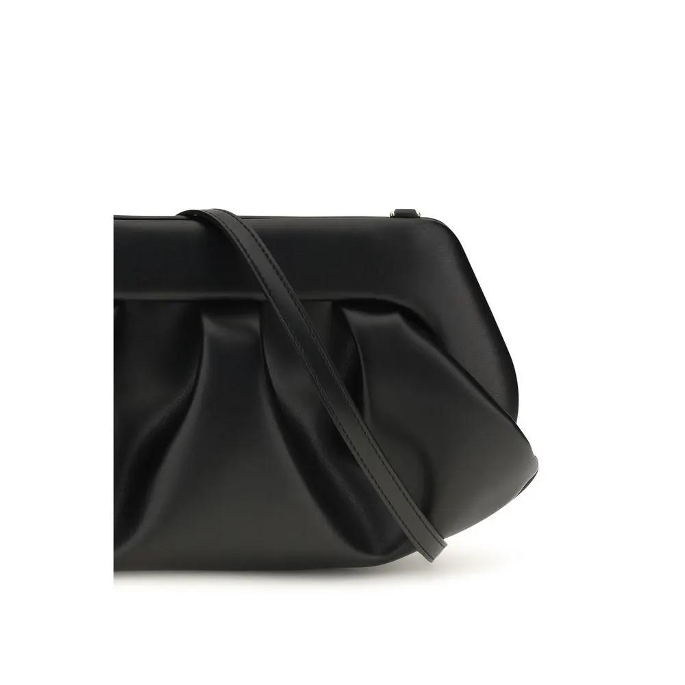 THEMOIRè Sample Sale | THEMOIRè Black Recycled Leather Shoulder Bag - | Designer outlet