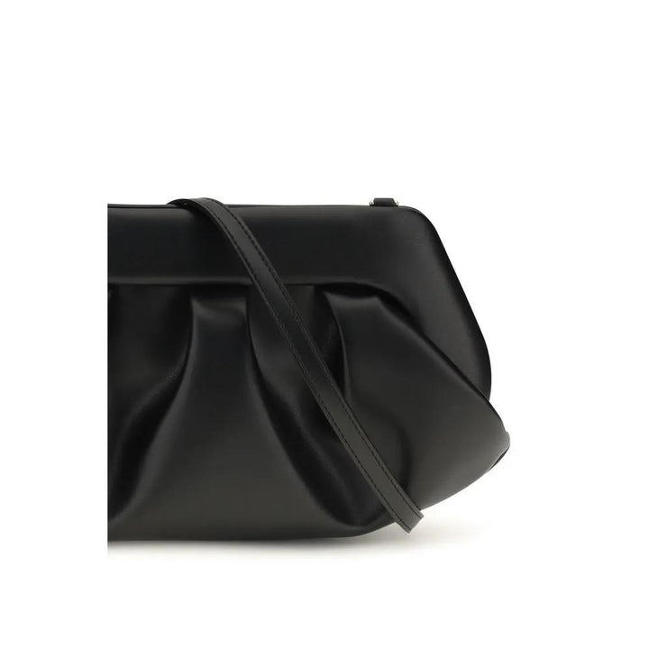 THEMOIRè Sample Sale | THEMOIRè Black Recycled Leather Shoulder Bag - | Designer outlet