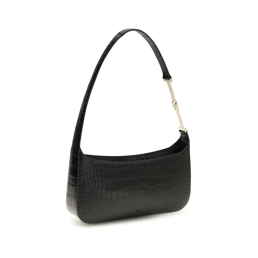 Tom Ford Sample Sale | Tom Ford Black Calf Leather Bos Taurus Shoulder Bag - | Designer outlet