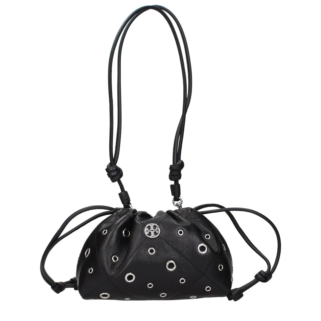 Tory Burch Sample Sale | Tory Burch Black Leather Shoulder Bag - | Designer outlet