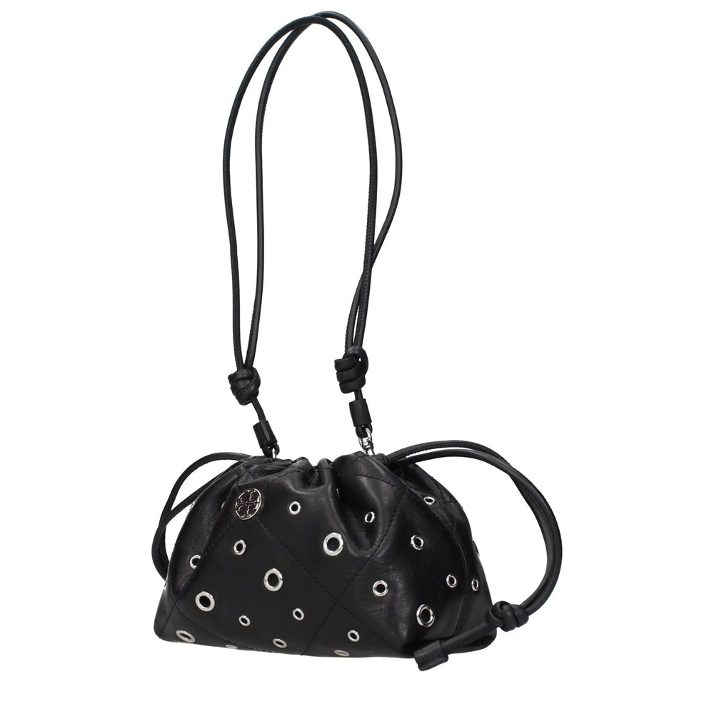 Tory Burch Sample Sale | Tory Burch Black Leather Shoulder Bag - | Designer outlet
