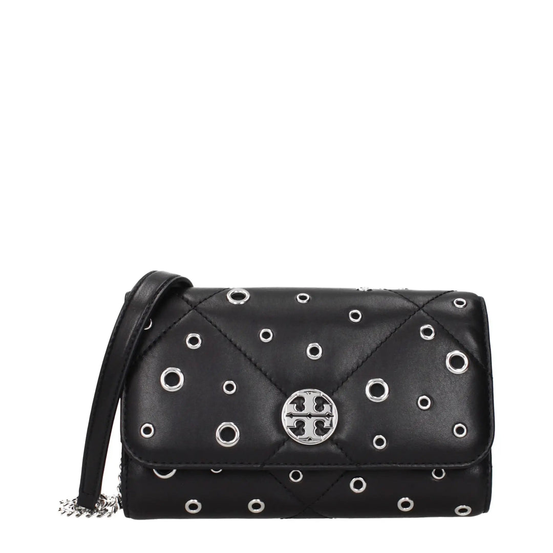 Tory Burch Sample Sale | Tory Burch Black Leather Clutch Bag - | Designer outlet