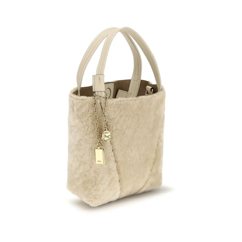 Chloé Sample Sale | Chloé Beige Calf Leather Bos Taurus Shoulder Bag - | Designer outlet