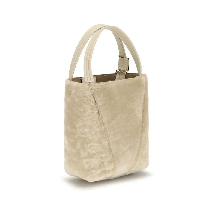 Chloé Sample Sale | Chloé Beige Calf Leather Bos Taurus Shoulder Bag - | Designer outlet