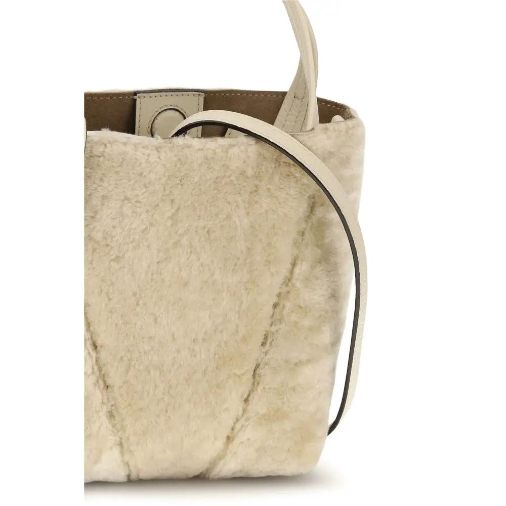 Chloé Sample Sale | Chloé Beige Calf Leather Bos Taurus Shoulder Bag - | Designer outlet