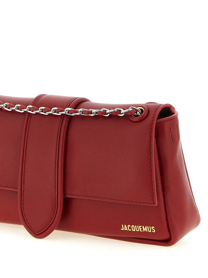 Jacquemus Sample Sale | Jacquemus Red Lamb Leather Shoulder Bag - | Designer outlet