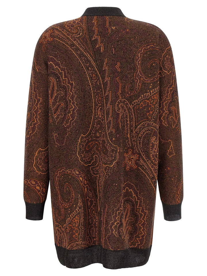 Etro Sample Sale | Etro Brown Viscose Cardigan - | Designer outlet