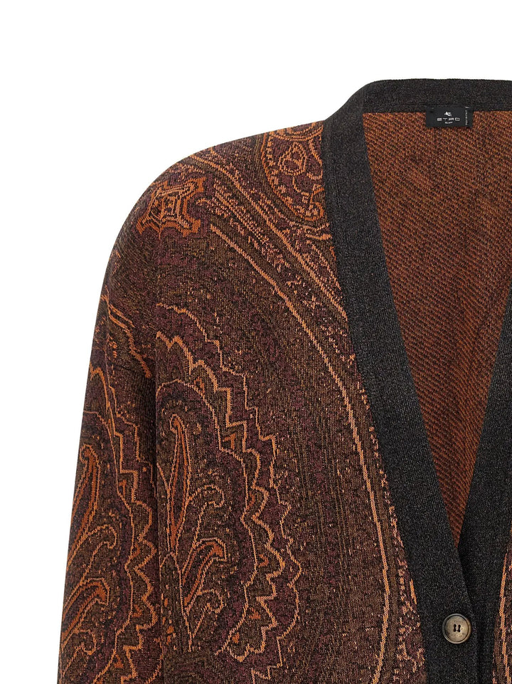 Etro Sample Sale | Etro Brown Viscose Cardigan - | Designer outlet