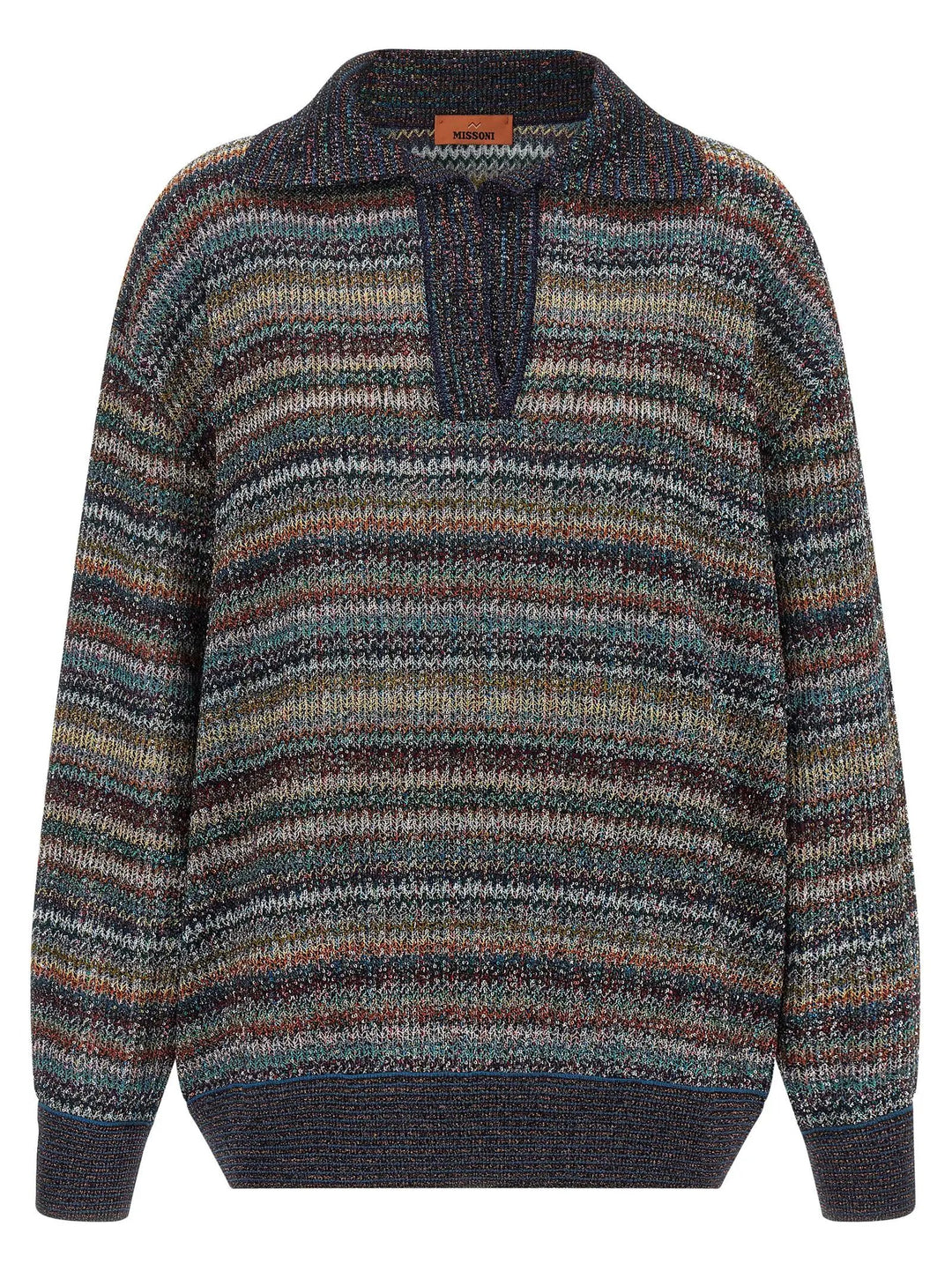 Missoni Sample Sale | Missoni Multicolor Viscose Polo Shirt - | Designer outlet