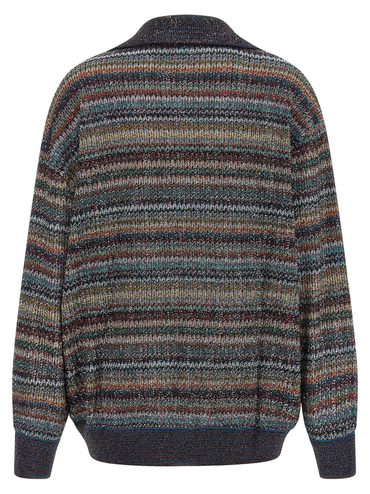 Missoni Sample Sale | Missoni Multicolor Viscose Polo Shirt - | Designer outlet