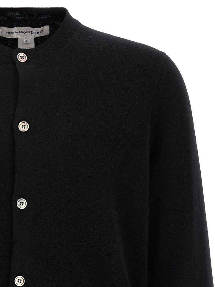 Comme Des Garçons Sample Sale | Comme Des Garçons Black Wool Cardigan - | Designer outlet