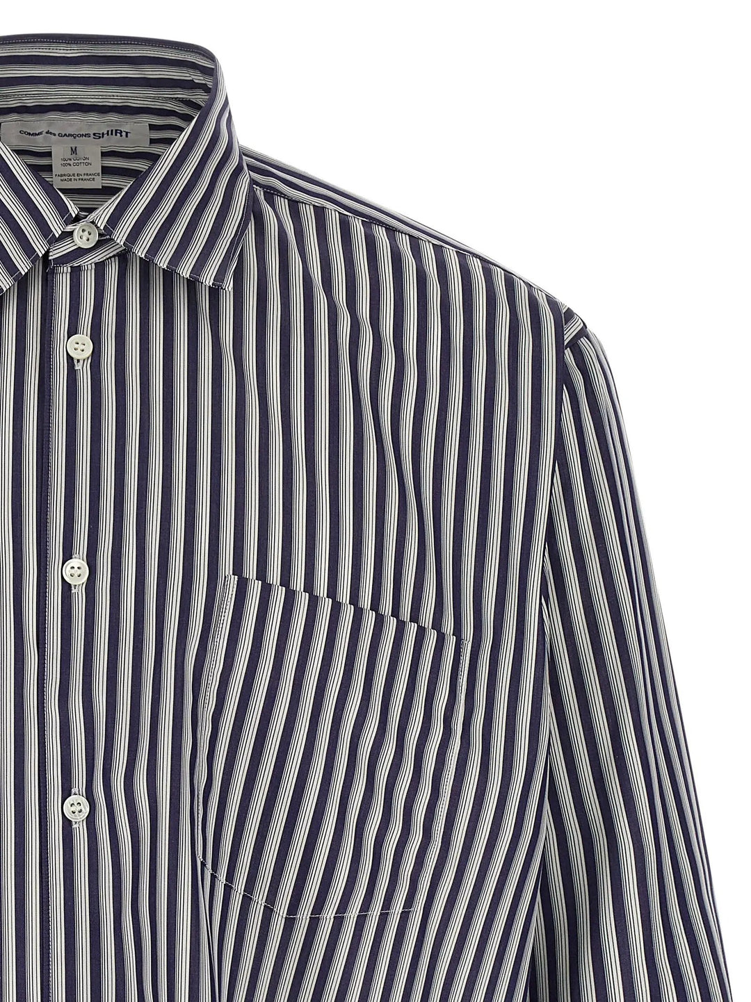 Comme Des Garçons Sample Sale | Comme Des Garçons Blue Cotton Blouse - | Designer outlet