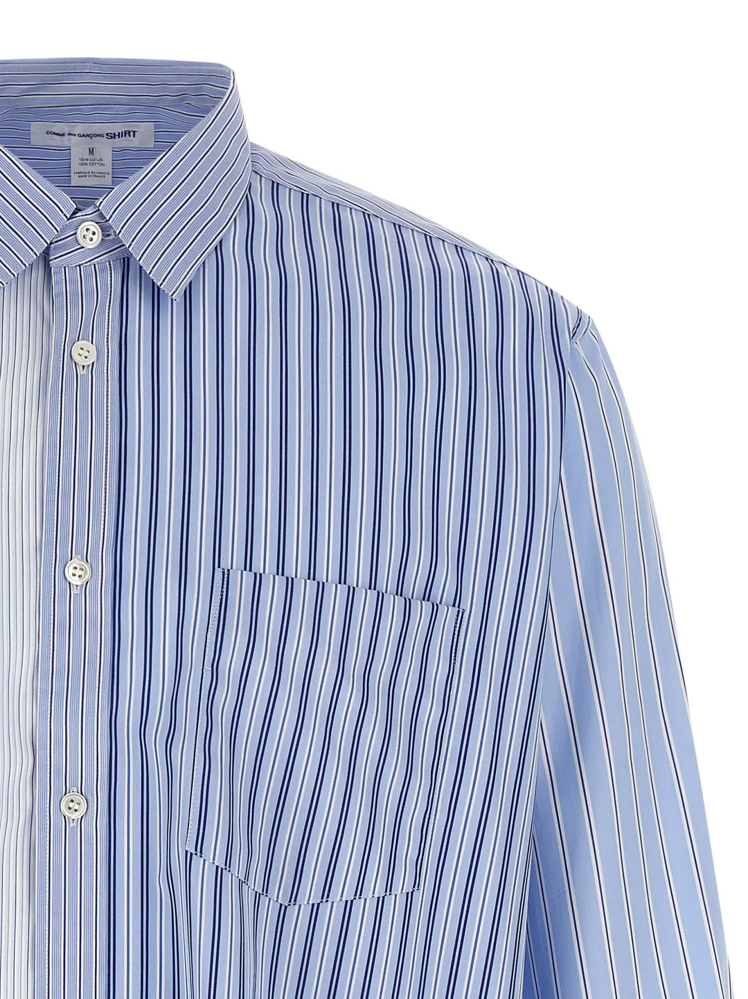 Comme Des Garçons Sample Sale | Comme Des Garçons Blue Cotton Blouse - | Designer outlet
