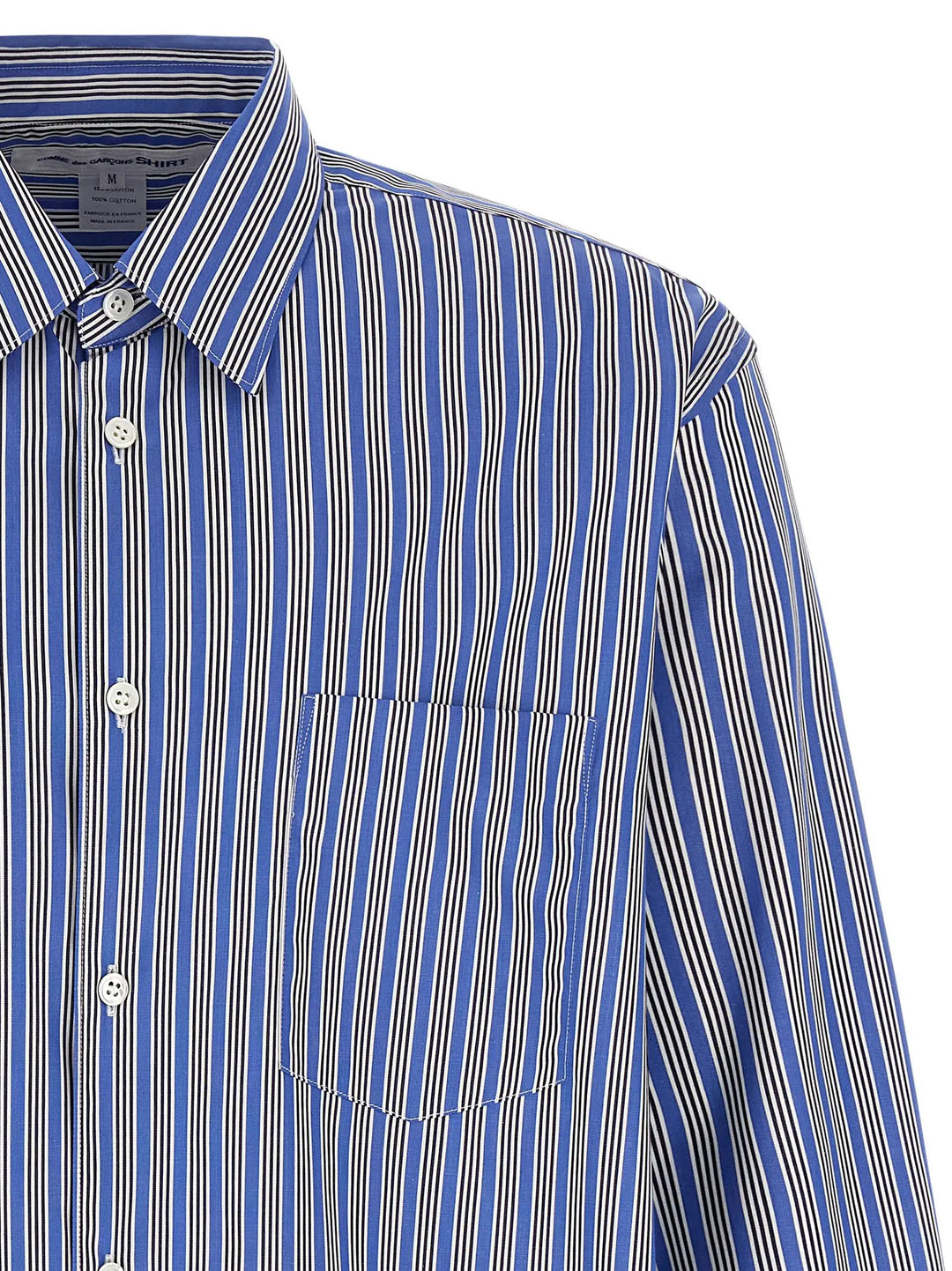 Comme Des Garçons Sample Sale | Comme Des Garçons Blue Cotton Blouse - | Designer outlet