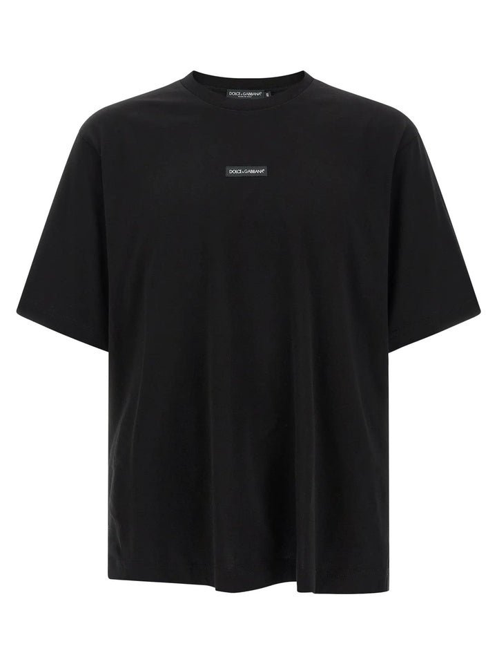 Dolce &amp; Gabbana Sample Sale | Dolce &amp; Gabbana Black Cotton T-Shirt - | Designer outlet