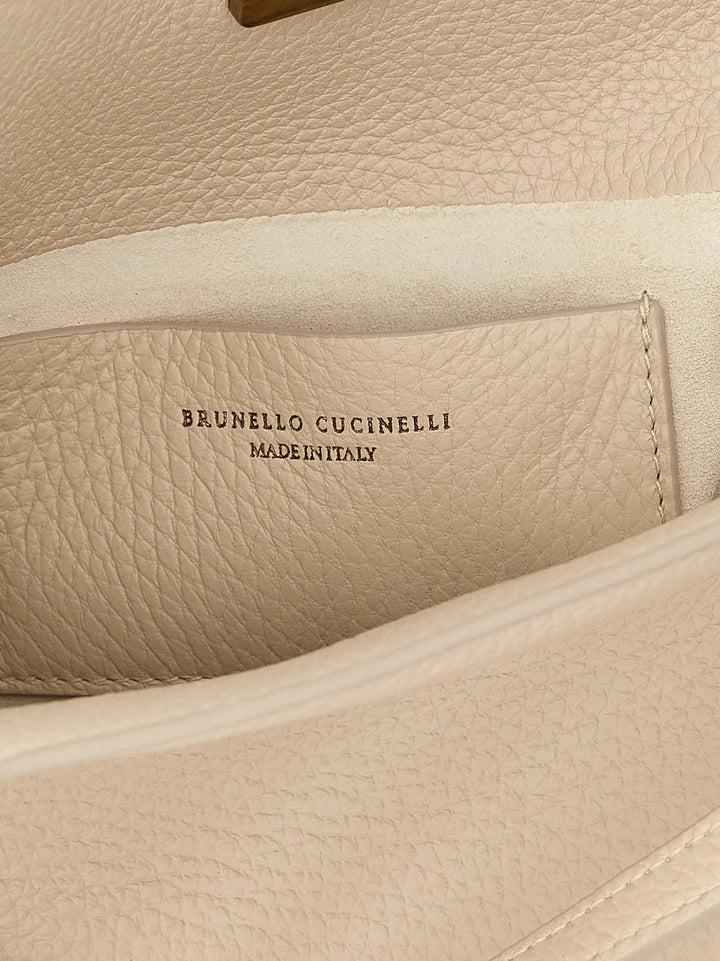 Brunello Cucinelli Sample Sale | Brunello Cucinelli Beige Nubuc Leather Handbag - | Designer outlet
