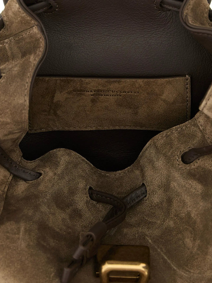 Brunello Cucinelli Sample Sale | Brunello Cucinelli Brown Calfskin Backpack - | Designer outlet