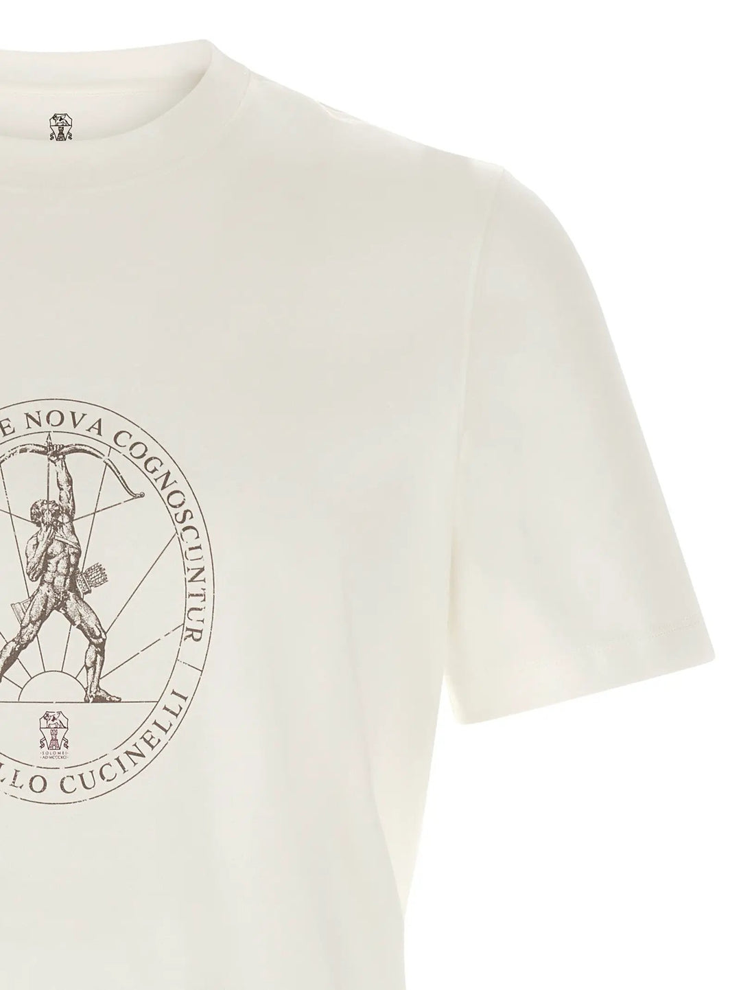 Brunello Cucinelli Sample Sale | Brunello Cucinelli White Cotton T-Shirt - | Designer outlet