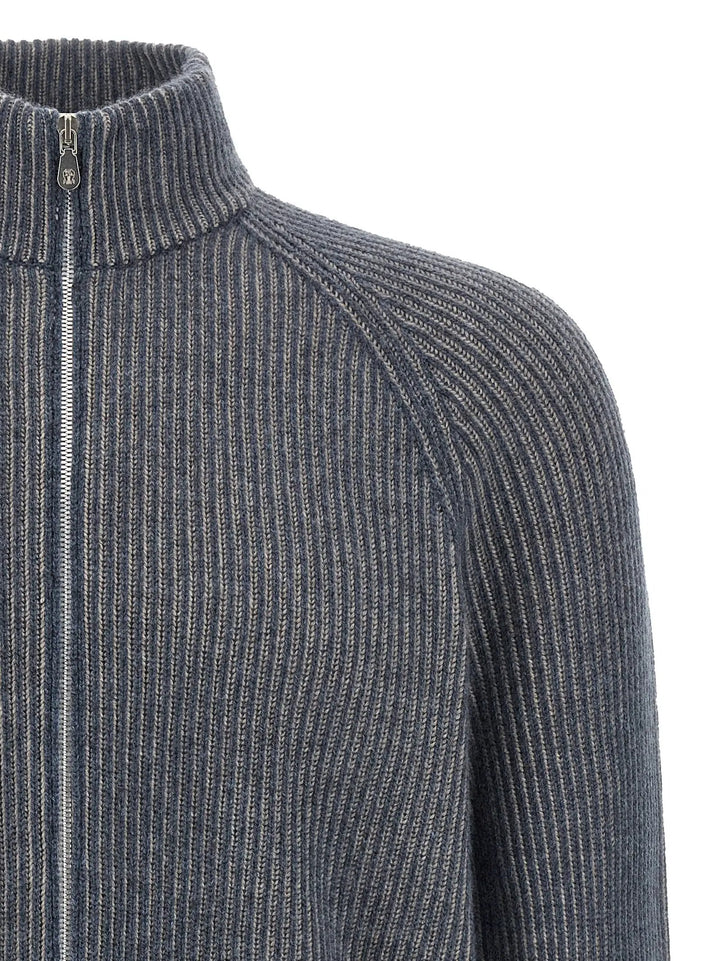 Brunello Cucinelli Sample Sale | Brunello Cucinelli Blue Cashmere Cardigan - | Designer outlet