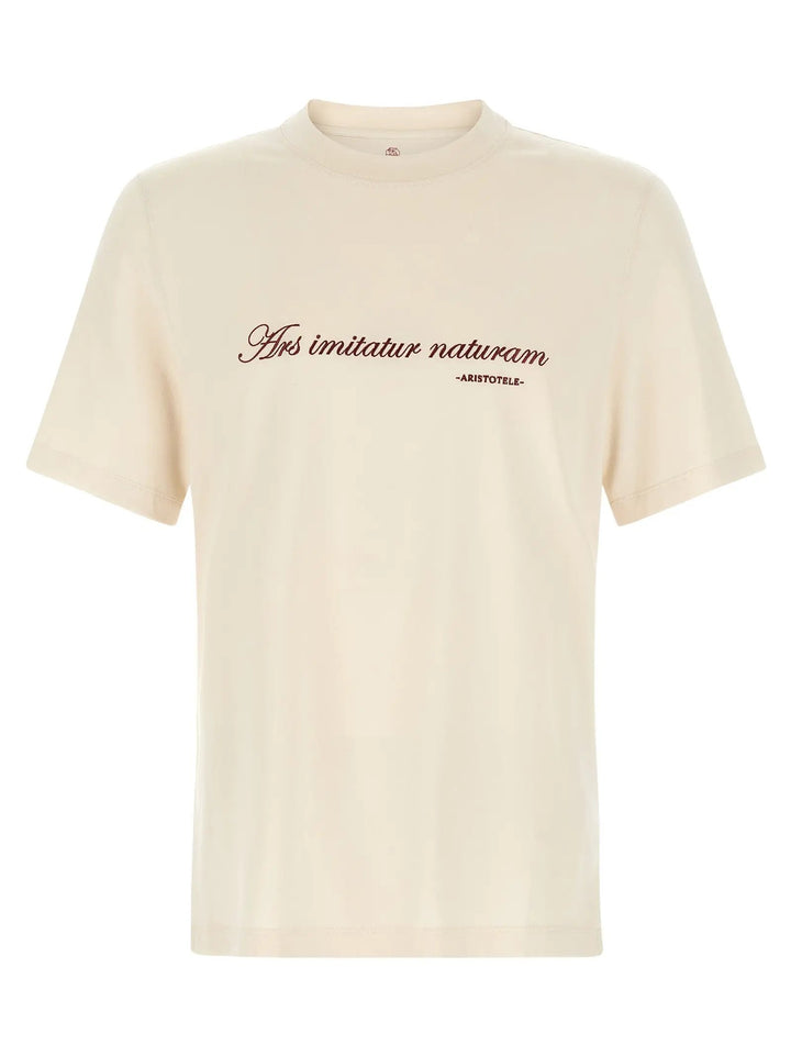 Brunello Cucinelli Sample Sale | Brunello Cucinelli White Cotton T-Shirt - | Designer outlet