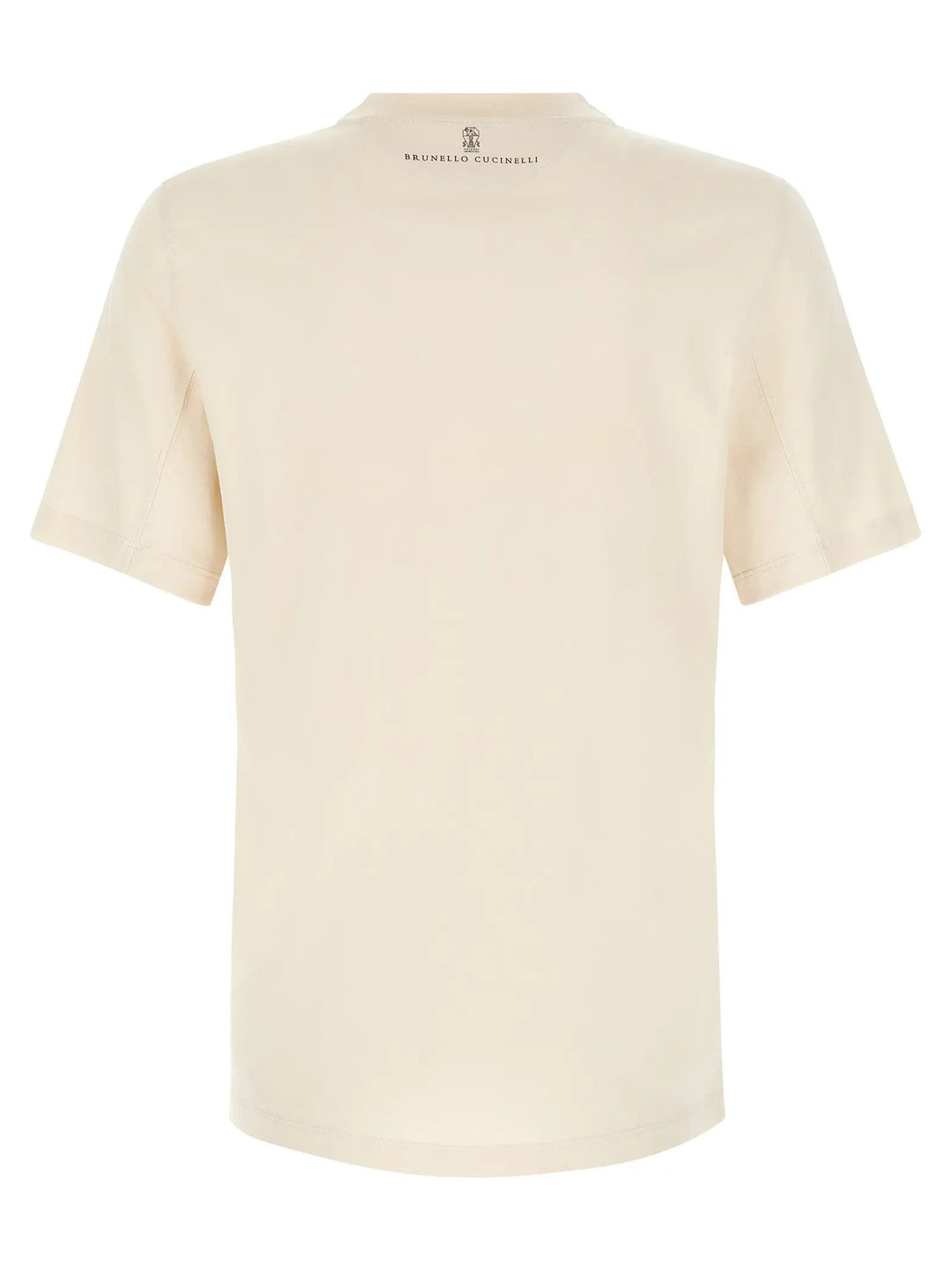 Brunello Cucinelli Sample Sale | Brunello Cucinelli White Cotton T-Shirt - | Designer outlet