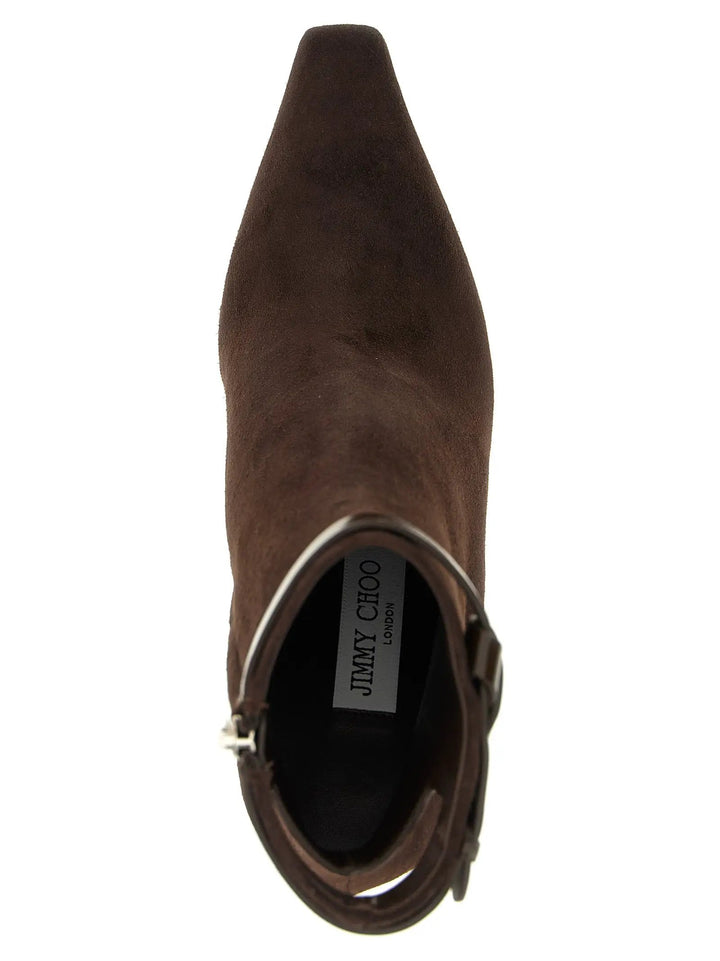 Jimmy Choo Sample Sale | Jimmy Choo Brown Leather Ankle Boots - | Designer outlet