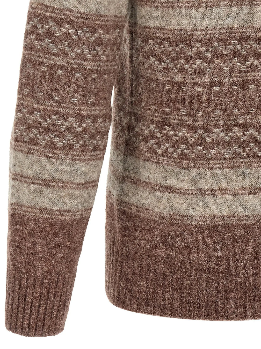 Brunello Cucinelli Sample Sale | Brunello Cucinelli Brown Alpaca Leather Cardigan - | Designer outlet