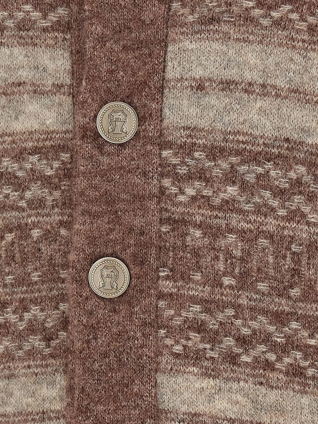 Brunello Cucinelli Sample Sale | Brunello Cucinelli Brown Alpaca Leather Cardigan - | Designer outlet