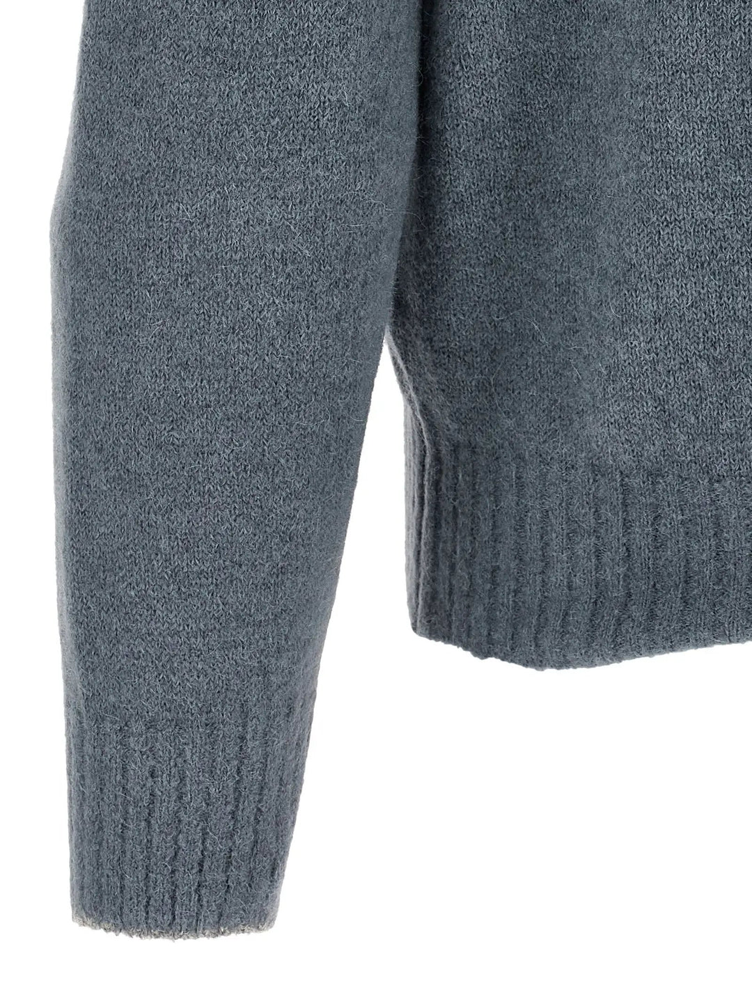 Brunello Cucinelli Sample Sale | Brunello Cucinelli Blue Alpaca Leather Cardigan - | Designer outlet