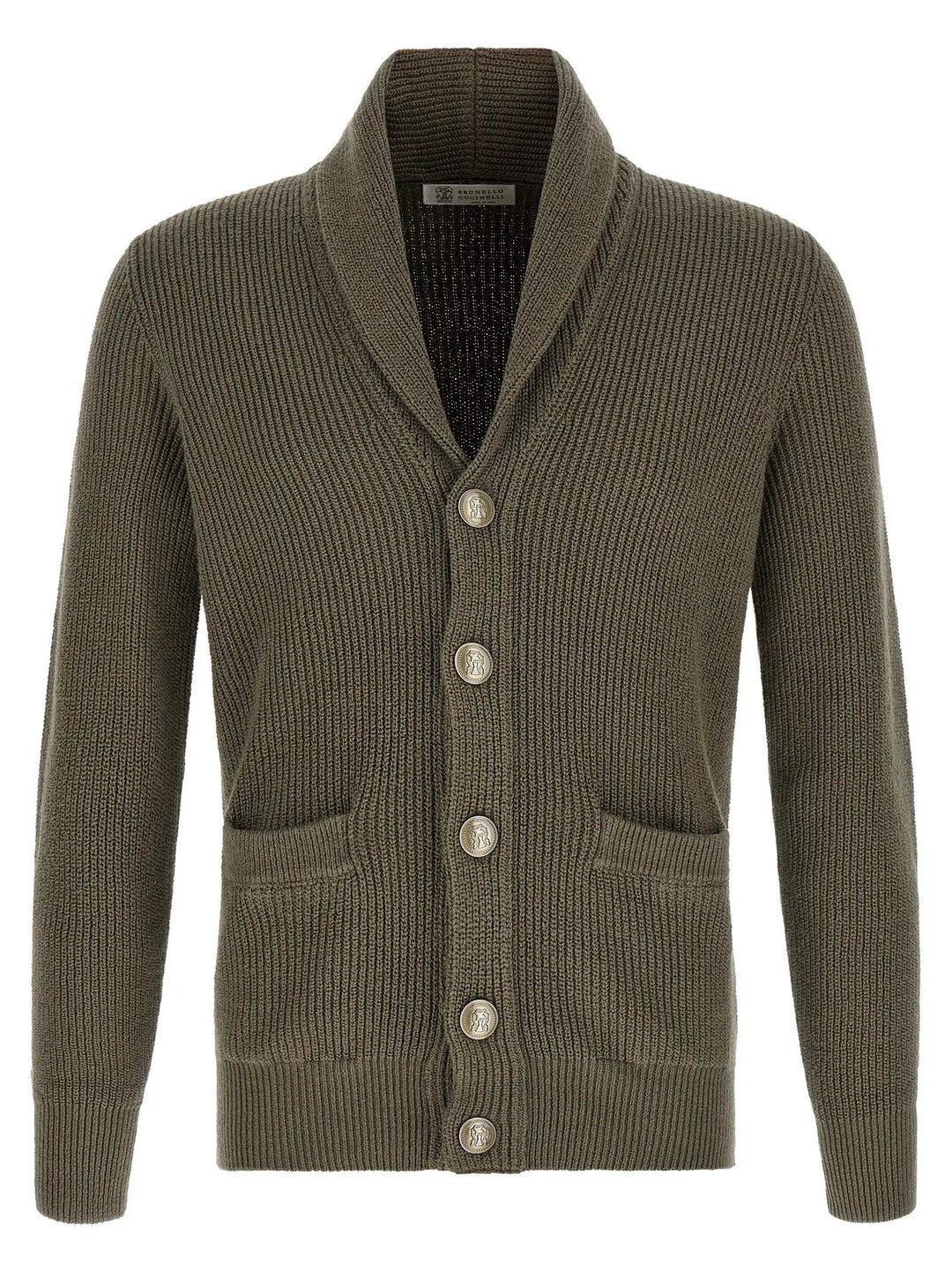 Brunello Cucinelli Sample Sale | Brunello Cucinelli Bicolor Cotton Cardigan - | Designer outlet