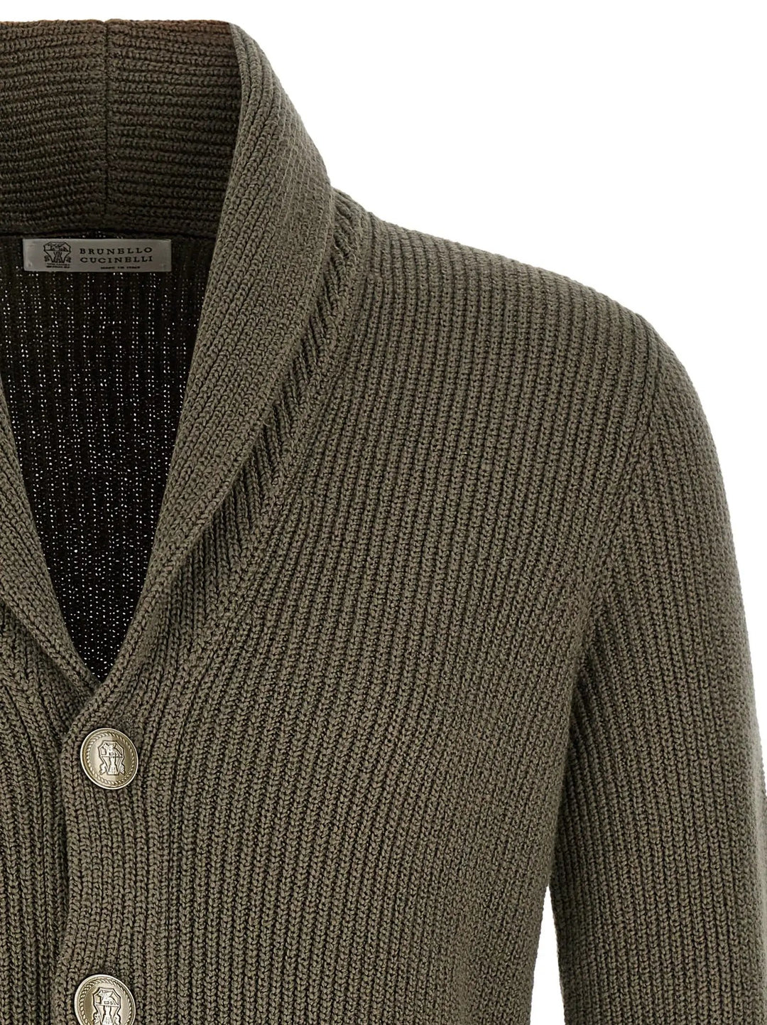 Brunello Cucinelli Sample Sale | Brunello Cucinelli Bicolor Cotton Cardigan - | Designer outlet