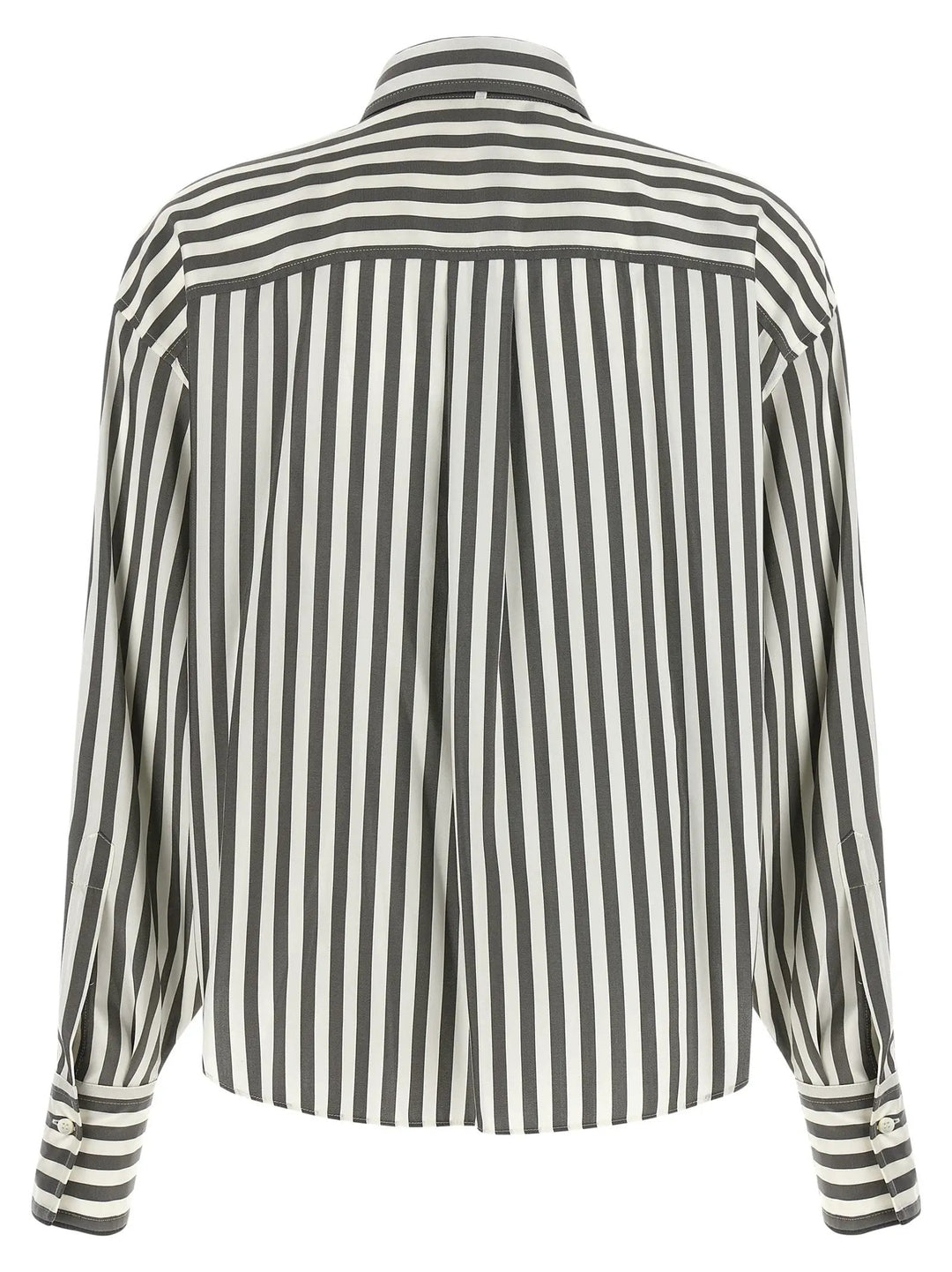 Brunello Cucinelli Sample Sale | Brunello Cucinelli Bicolor Silk Blouse - | Designer outlet