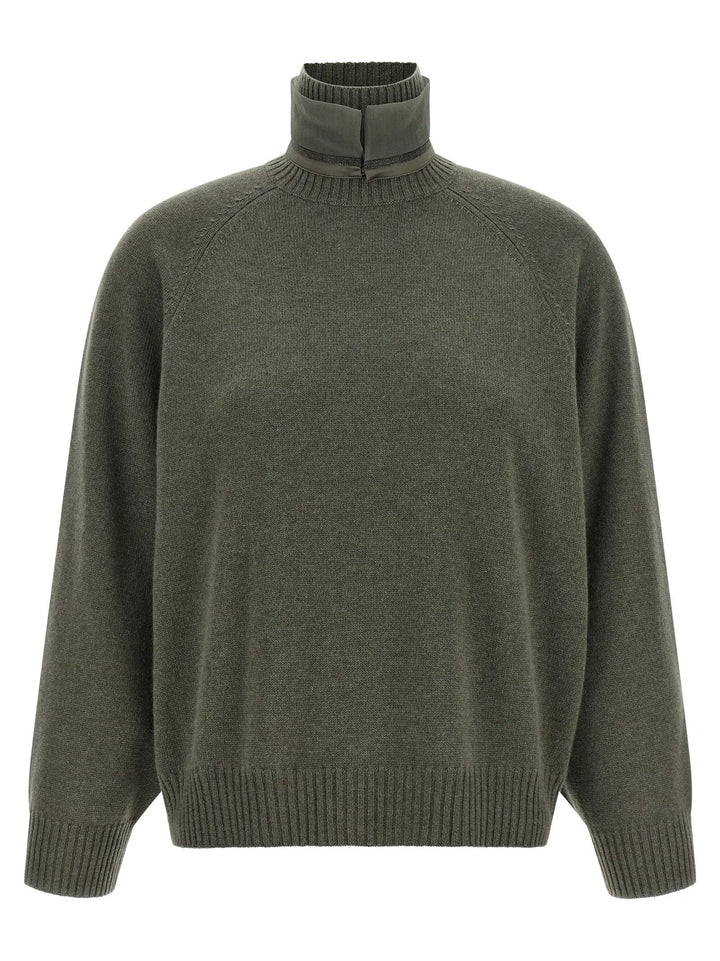 Brunello Cucinelli Sample Sale | Brunello Cucinelli Bicolor Cashmere Cardigan - | Designer outlet