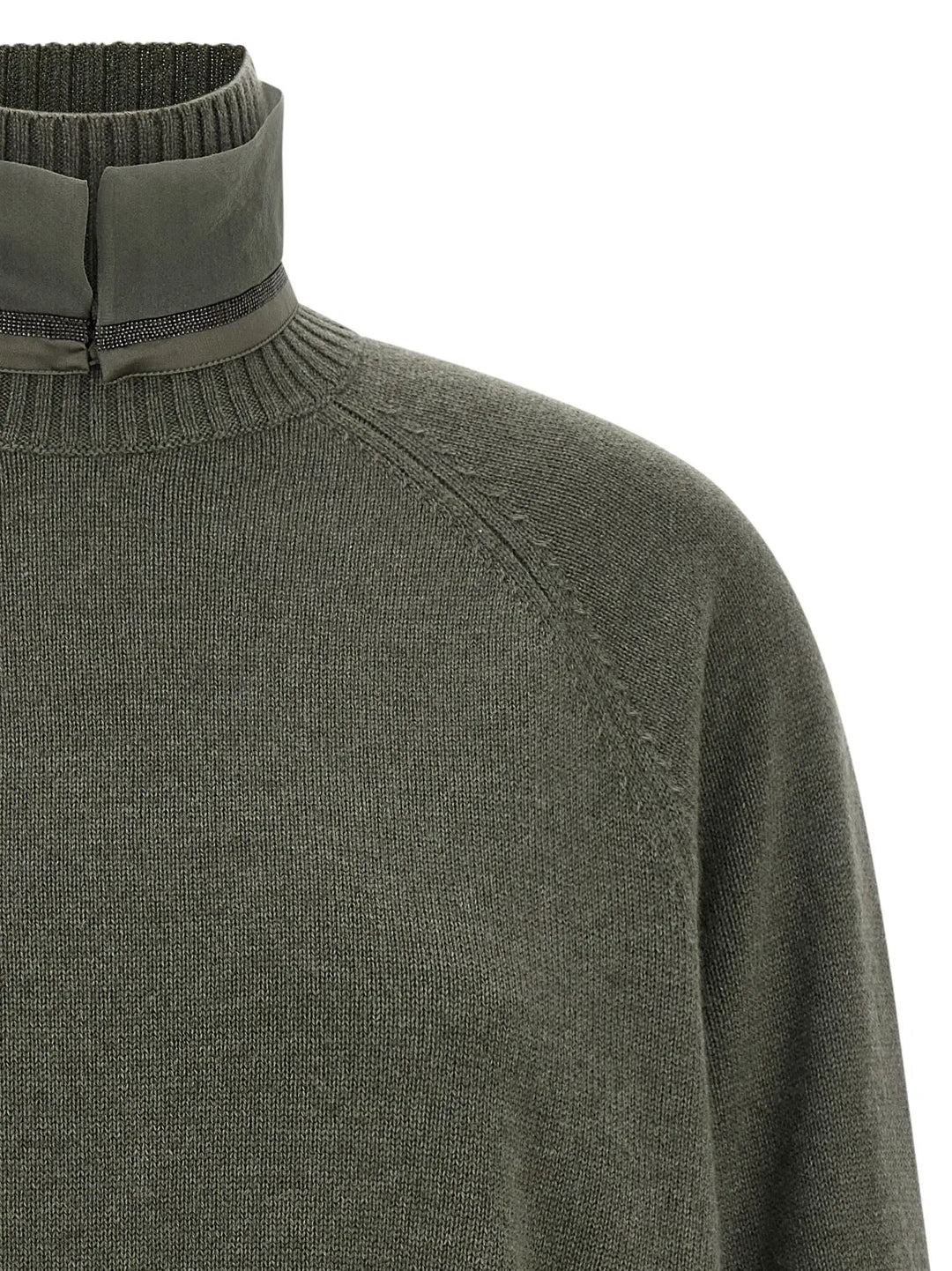 Brunello Cucinelli Sample Sale | Brunello Cucinelli Bicolor Cashmere Cardigan - | Designer outlet