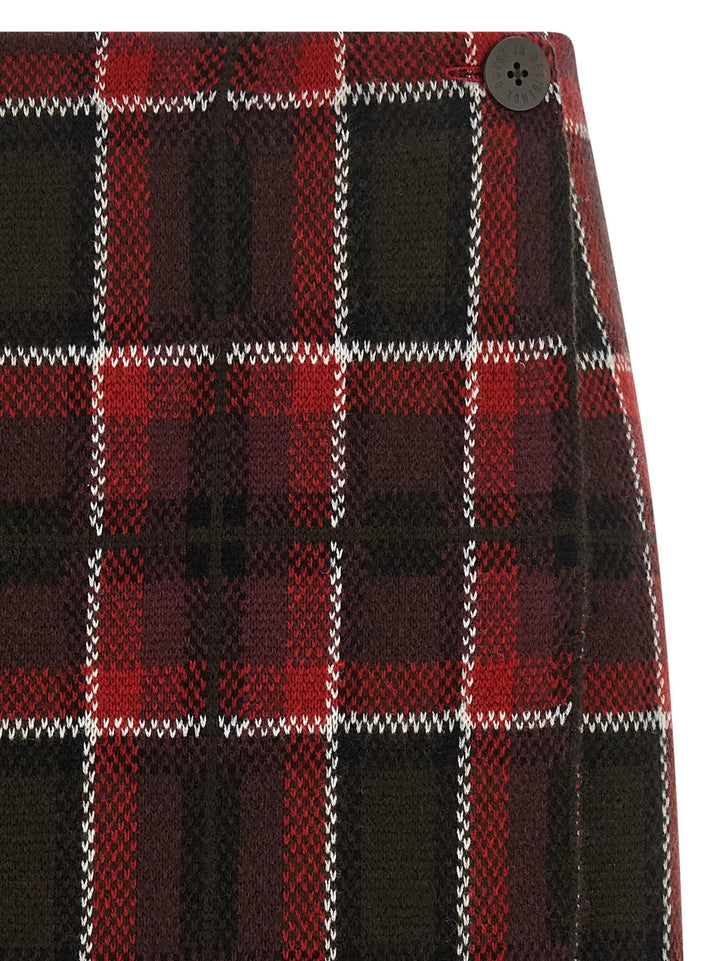 Guest in Residence Sample Sale | Guest in Residence Red Wool Long Skirt - | Designer outlet