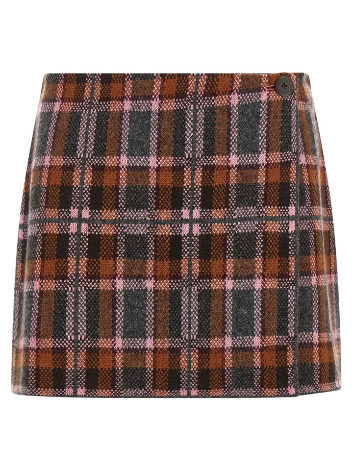 Guest in Residence Sample Sale | Guest in Residence Brown Wool Long Skirt - | Designer outlet