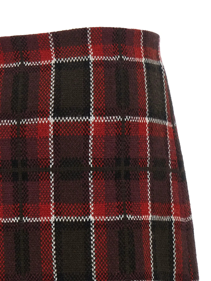 Guest in Residence Sample Sale | Guest in Residence Red Wool Long Skirt - | Designer outlet